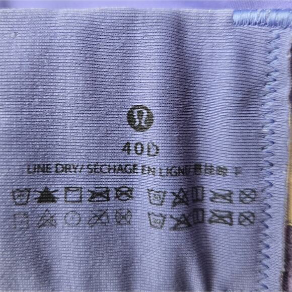 Lululemon Energy Bra High Support Purple Size 40D - Picture 5 of 6